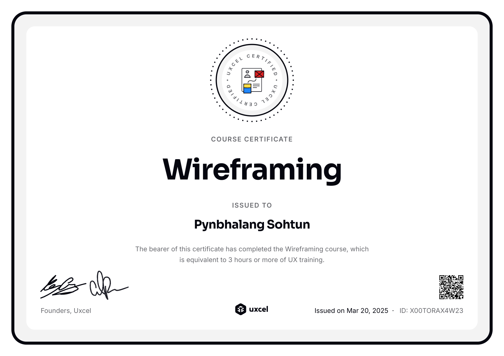 Pynbhalang Sohtun's certificate